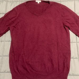 Marie Lund V-Neck Cashmere Sweater